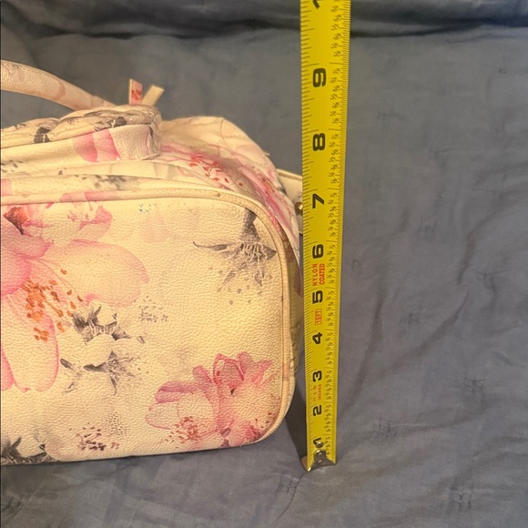 Betsey Johnson Pink and Gray Floral Bag - Picture 10 of 11